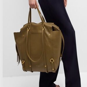 Elegant Olive Green Tote Bag